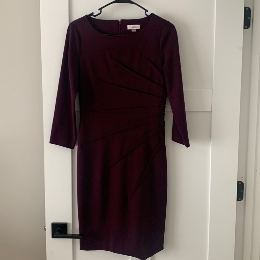 Calvin Klein purple dress